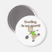 Bowling is mijn sport magneet (Voorkant / Achterkant)