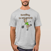 Bowling is mijn sport t-shirt (Voorkant)