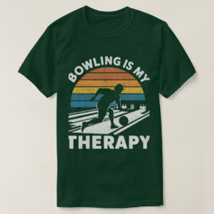 Bowling is mijn therapie humoristische kleding voo t-shirt