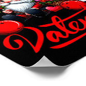 Bowling is mijn Valentijn gnoom Schattigee harten Poster (Hoek)