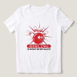 Bowling is recht omhoog mijn steegje leuke en eige Tri-Blend shirt