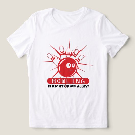 Bowling is recht omhoog mijn steegje leuke en eige Tri-Blend shirt (Design voorkant)