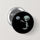 Bowling is uit deze wereld ronde button 5,7 cm (Voorkant /achterkant)