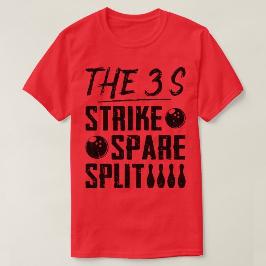 Bowling Jersey voor Bowler T-shirt (Design voorkant)