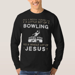 Bowling & Jesus Funny T-shirt - Hilarisch Sport Sh