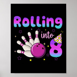 Bowling Jongen Meisje Verjaardag Rol naar 8 Grappi Poster