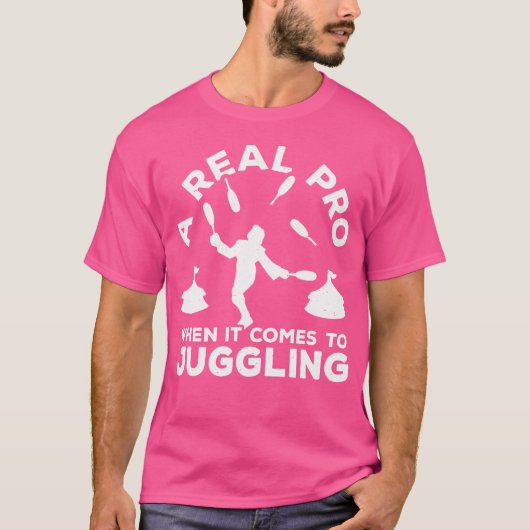 Bowling Jongleren Echte Professionele Circus Jongl T-shirt (Voorkant)