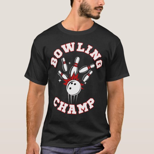Bowling Kampioen T-shirt (Voorkant)