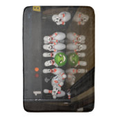 Bowling karikatuur badmat (Voorkant Verticaal)