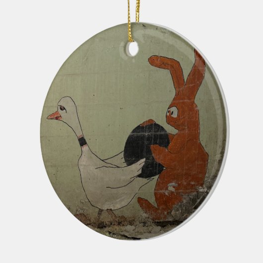 Bowling Keramisch Ornament (Links)