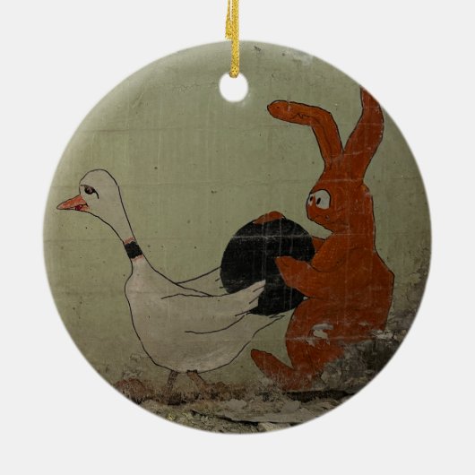 Bowling Keramisch Ornament (Achterkant)