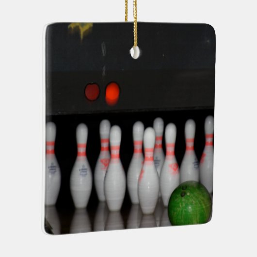 Bowling Keramisch Ornament (Rechts)