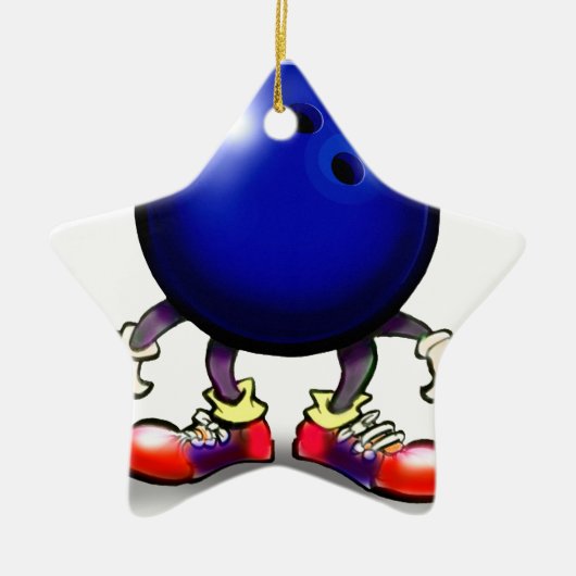 Bowling Keramisch Ornament (Voorkant)