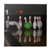 Bowling keramische tegels tegeltje (Voorkant)