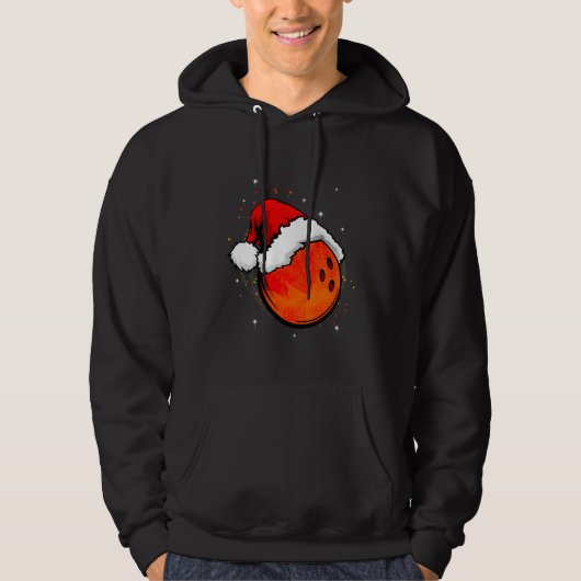 Bowling Kerst Sport Kerstmis Hoodie (Voorkant)