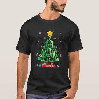 Bowling kerstboom Funny Sports Lover Xmas Paj T-shirt