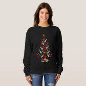 Bowling Kerstboom Grappige Bowling Lovers Novelt Trui (Voorkant volledig)