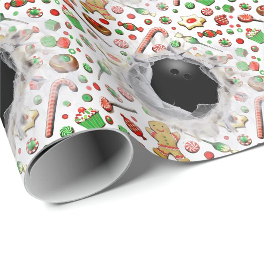 Bowling Kerstcadeau Inpakpapier (Rol Hoek)
