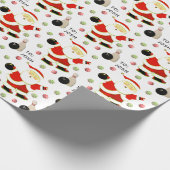 Bowling Kerstcadeau-verpakkings papier (Hoek)