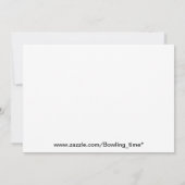 Bowling-kerstfeest Kaart (Achterkant)