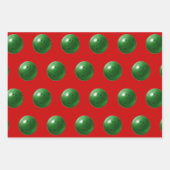 Bowling kerstfeestdag cadeau inpakpapier vel (Voorkant 3)