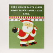 Bowling kerstfeestdag cadeau legpuzzel (Verticaal)