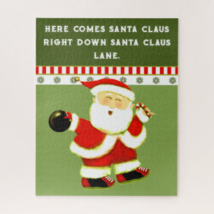 Bowling kerstfeestdag cadeau legpuzzel