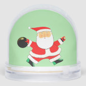 Bowling kerstfeestdag cadeau sneeuwbol (Achterkant)