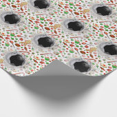 Bowling kerstfeestdag cadeaupapier (Hoek)