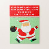 Bowling kerstfeestdag legpuzzel (Verticaal)