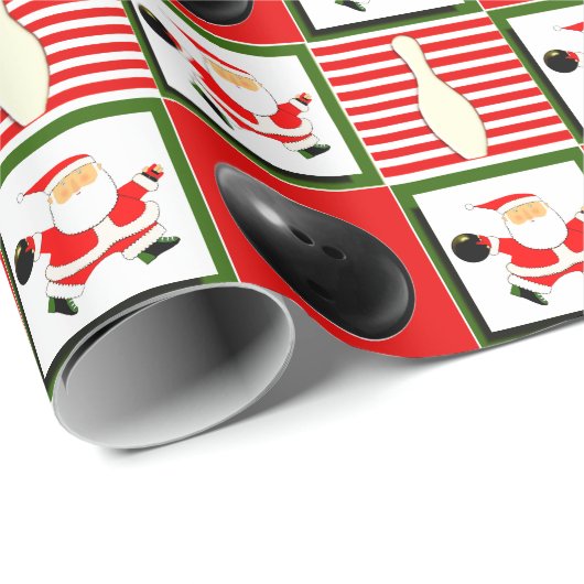 Bowling Kerstmis Cadeaupapier (Rol Hoek)