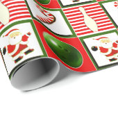 Bowling Kerstmis Cadeaupapier (Rol Hoek)
