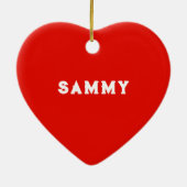 Bowling Kerstmis Collectible Keramisch Ornament (Achterkant)