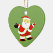 Bowling Kerstmis Collectible Keramisch Ornament (Links)
