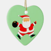 Bowling Kerstmis Collectible Keramisch Ornament (Rechts)