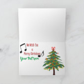 Bowling Kerstmis Feestdagen Kaart (Binnen)