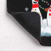 Bowling Kerstmis Pajama Lights Reindeer Santa Fun Muismat (Hoek)