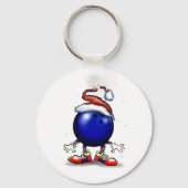 Bowling Kerstmis Sleutelhanger (Voorkant)