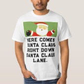 Bowling Kerstmis T-shirt (Voorkant)