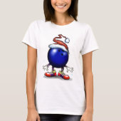 Bowling Kerstmis T-shirt (Voorkant)