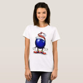 Bowling Kerstmis T-shirt (Voorkant volledig)
