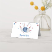 Bowling Kids Verjaardag Feest Eten Tent Place Card Plaatskaartje (Voorkant)