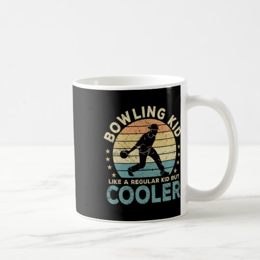 Bowling Kind Bowling Speler Funny Koffiemok (Rechts)