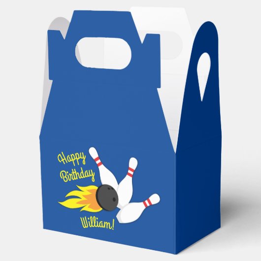 Bowling kinderen Birthday Cute Sports Bedankdoosjes (Geopend)