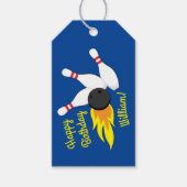 Bowling kinderen Birthday Cute Sports Cadeaulabel (Voorkant)