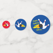 Bowling kinderen Birthday Cute Sports Confetti (Achterkanten)