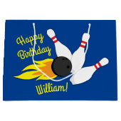 Bowling kinderen Birthday Cute Sports Groot Cadeauzakje (Voorkant)