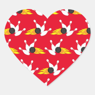Bowling kinderen Birthday Cute Sports Hart Sticker