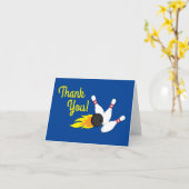 Bowling kinderen Birthday Cute Sports Kaart (Gele Bloem)