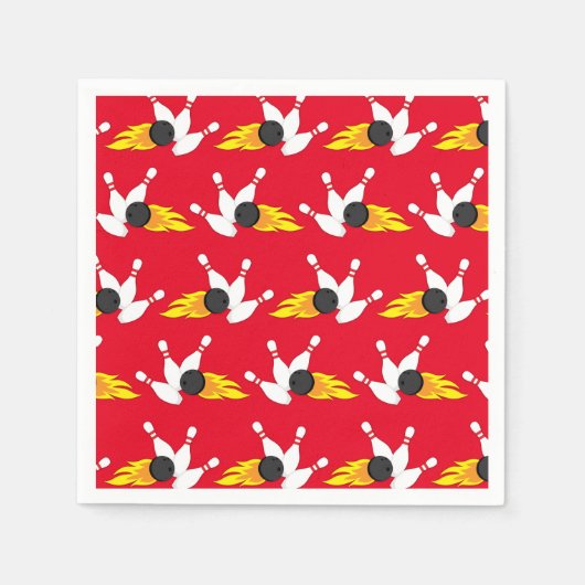 Bowling kinderen Birthday Cute Sports Servet (Voorkant)